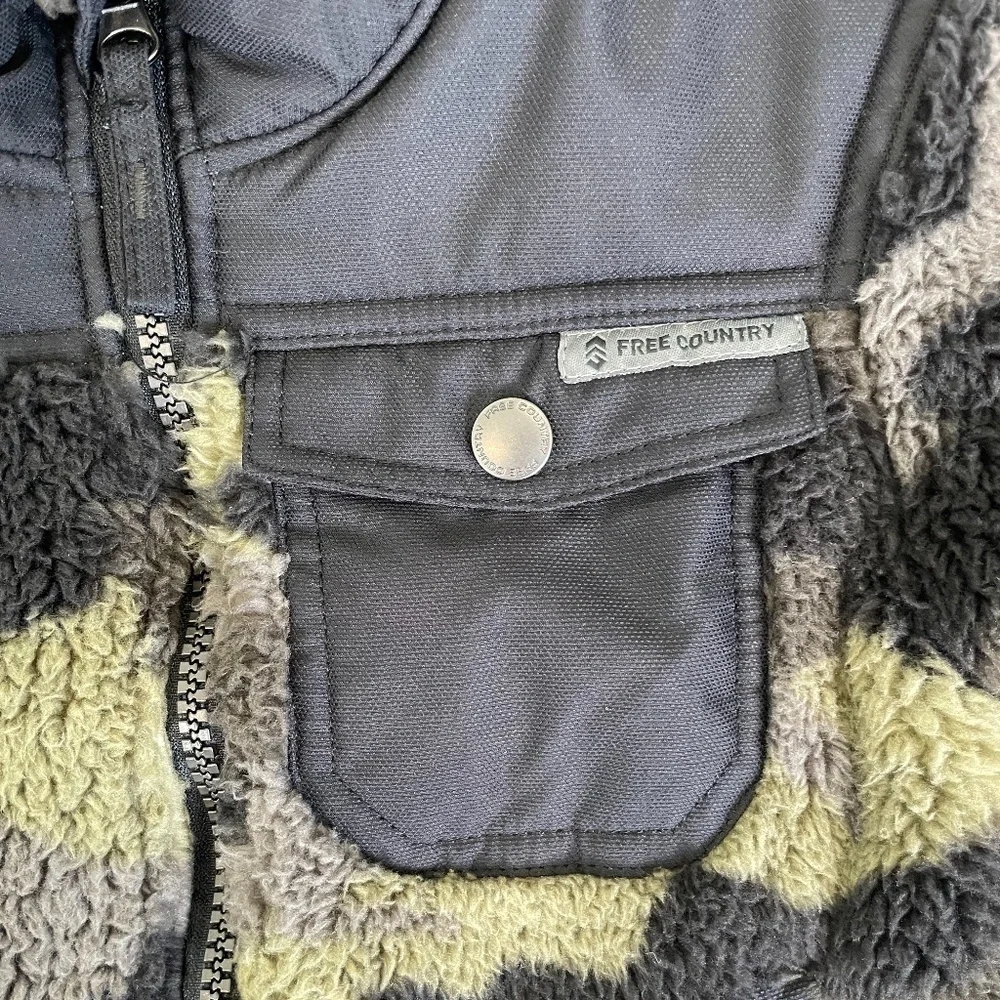 Free Country Toddler Boys Camo Faux Fur Jacket